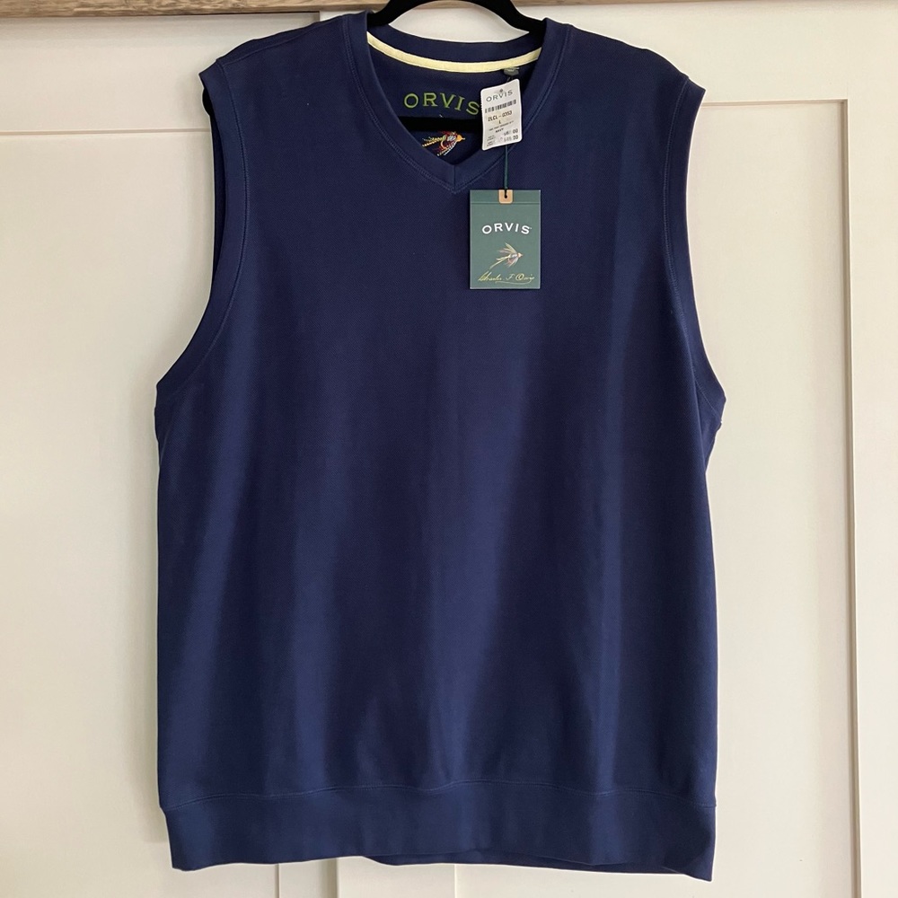 Orvis pima jacqard Vest-size L